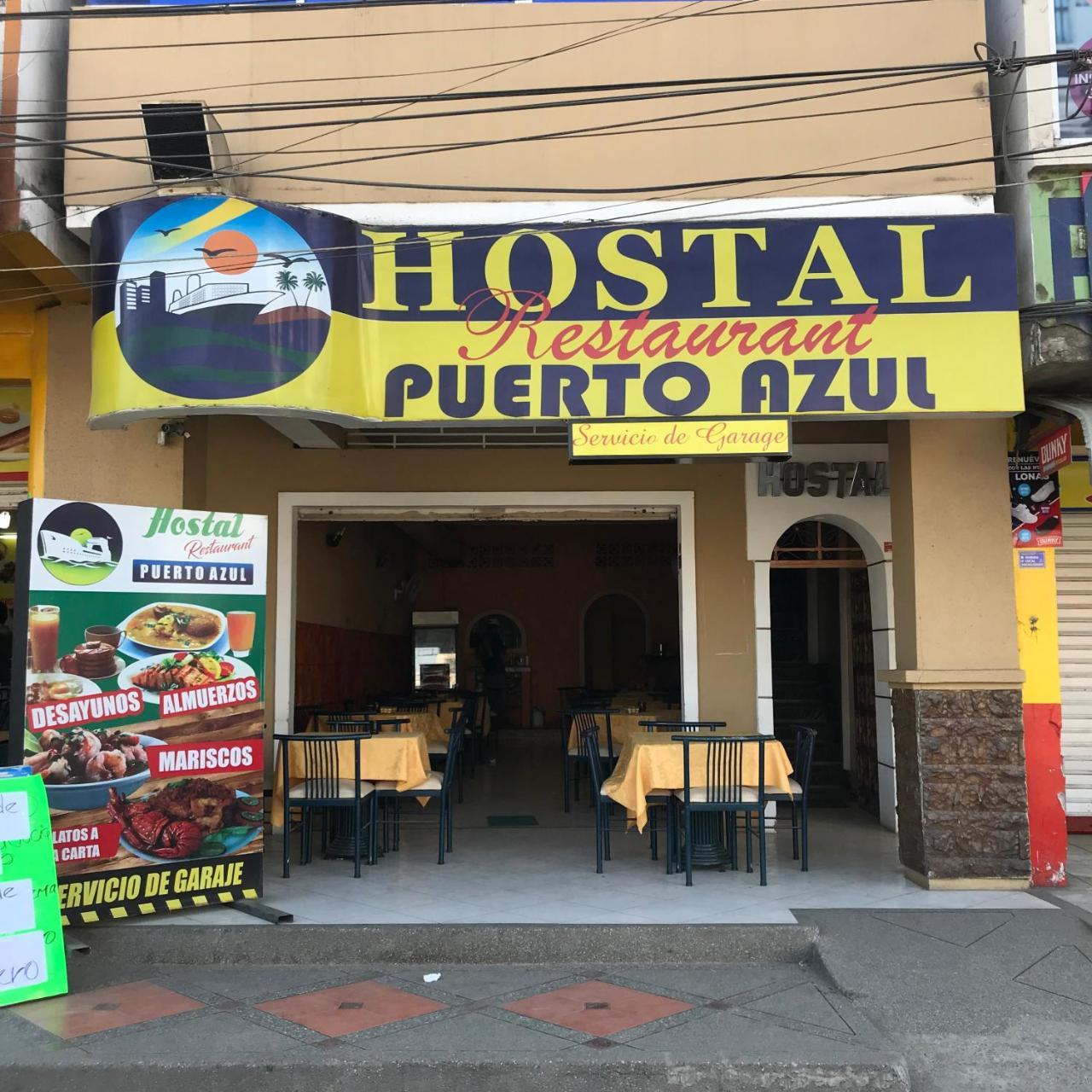 Hostal Puerto Azul Manta Exterior foto